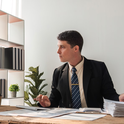 Concentrated Businessman